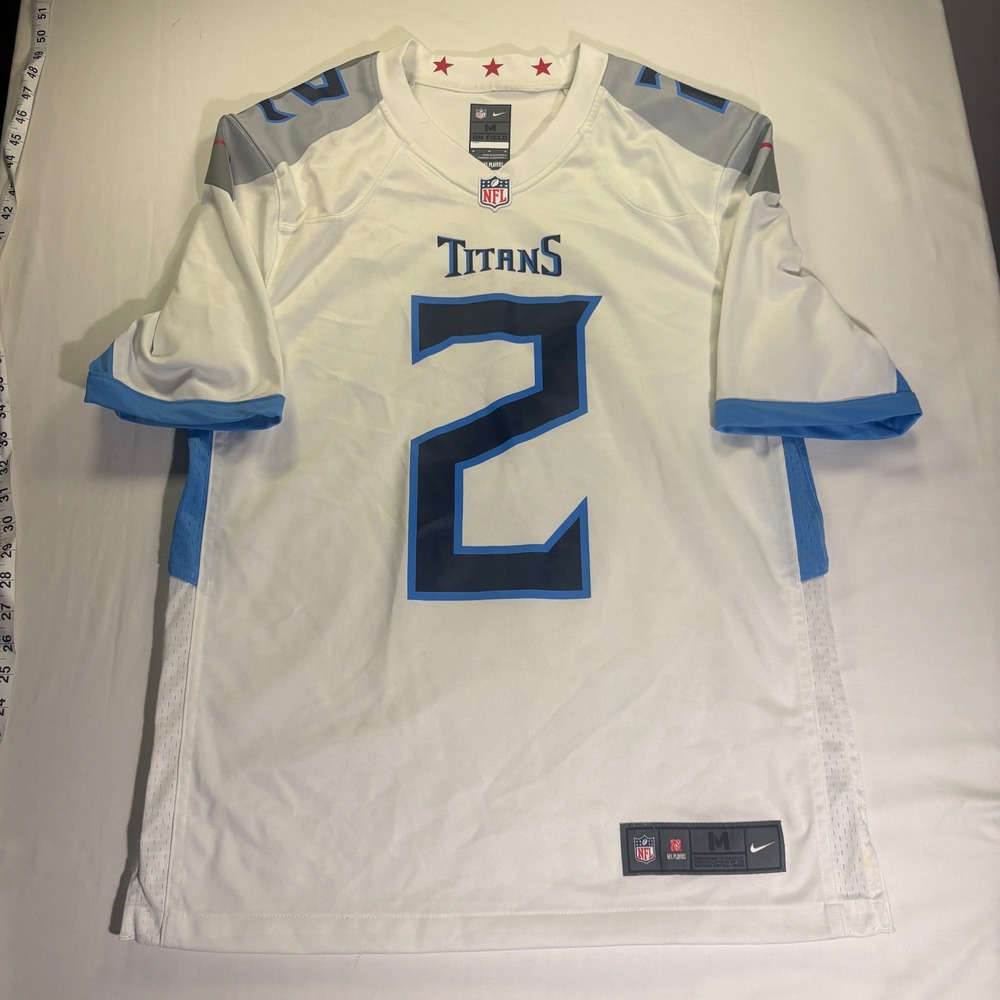 Nike Tennessee Titans Julio Jones 2 NFL Jersey Mens Medium White Road Authentic
